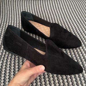 NWOT Birdies The Heron black suede flat women’s shoe size 11